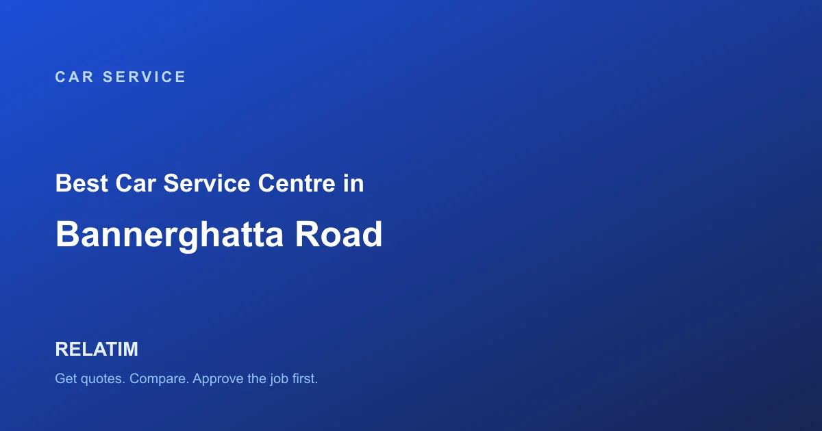 Best Car Service Centre in Bannerghatta Road, Bangalore